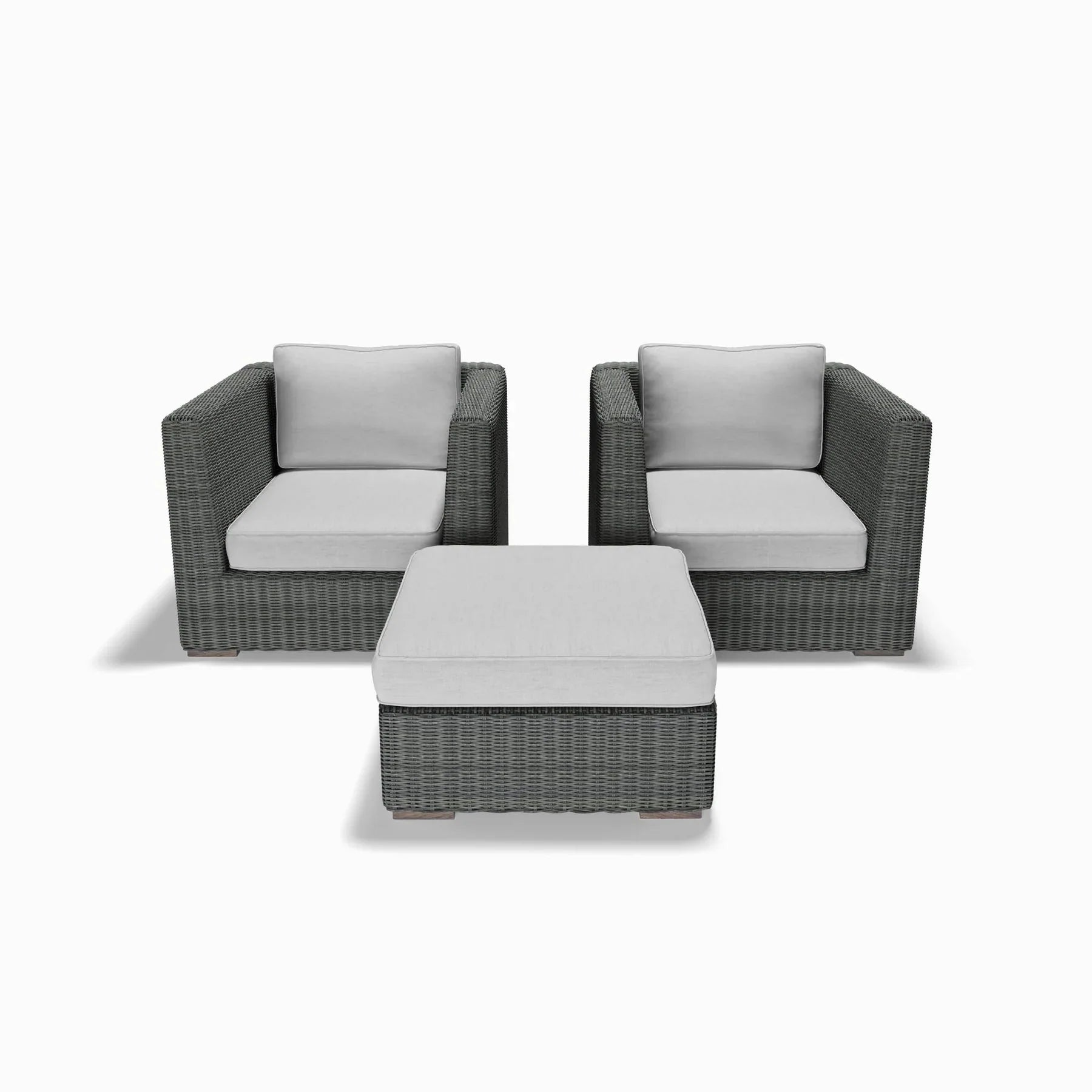 3-Piece Club Chair and Ottoman Set