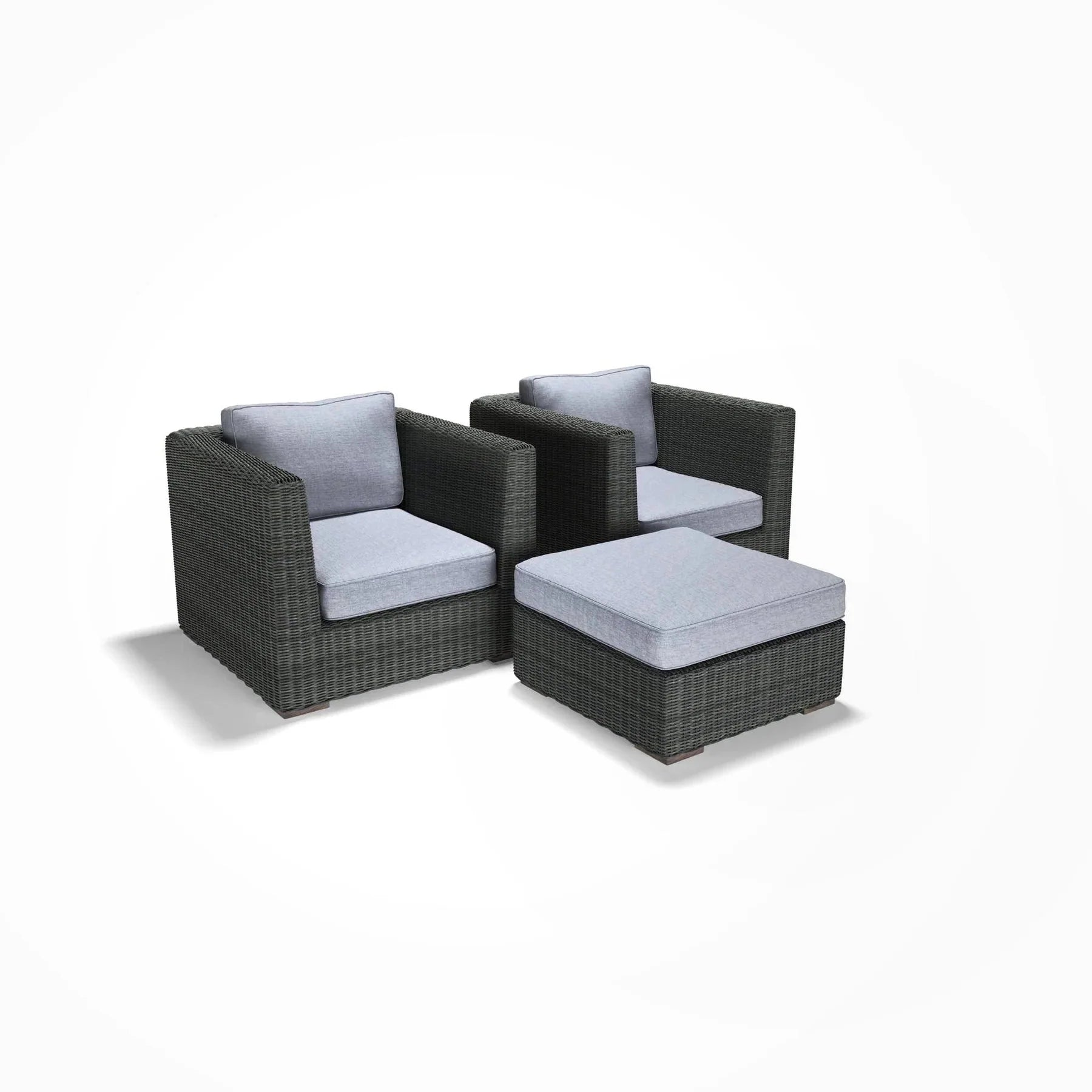 3-Piece Club Chair and Ottoman Set